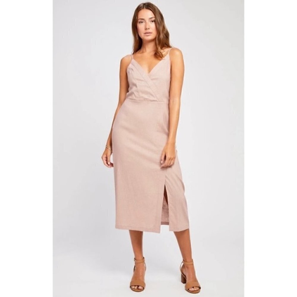 GENTLE Fawn | NWT Eunice Linen Dress Rose Cloud M